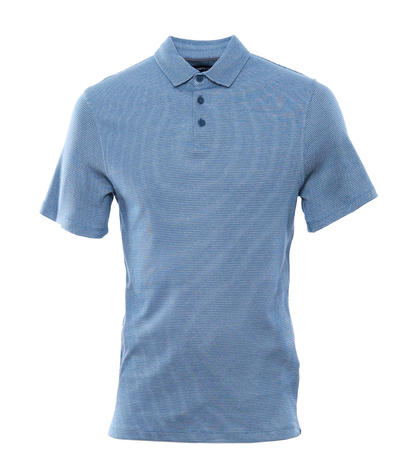 Button Polo Two-Toned Knit