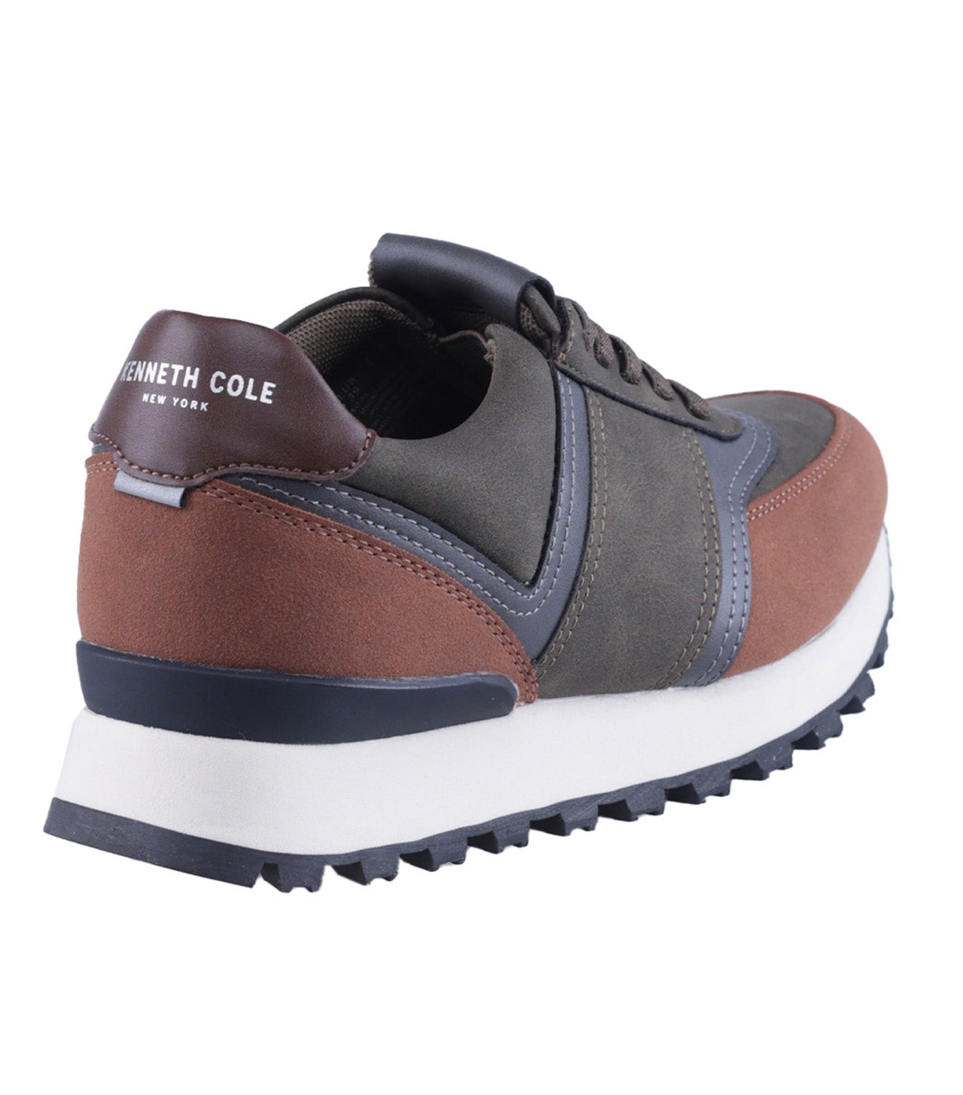 Street Smart Lace Up Sneaker Khaki Combo