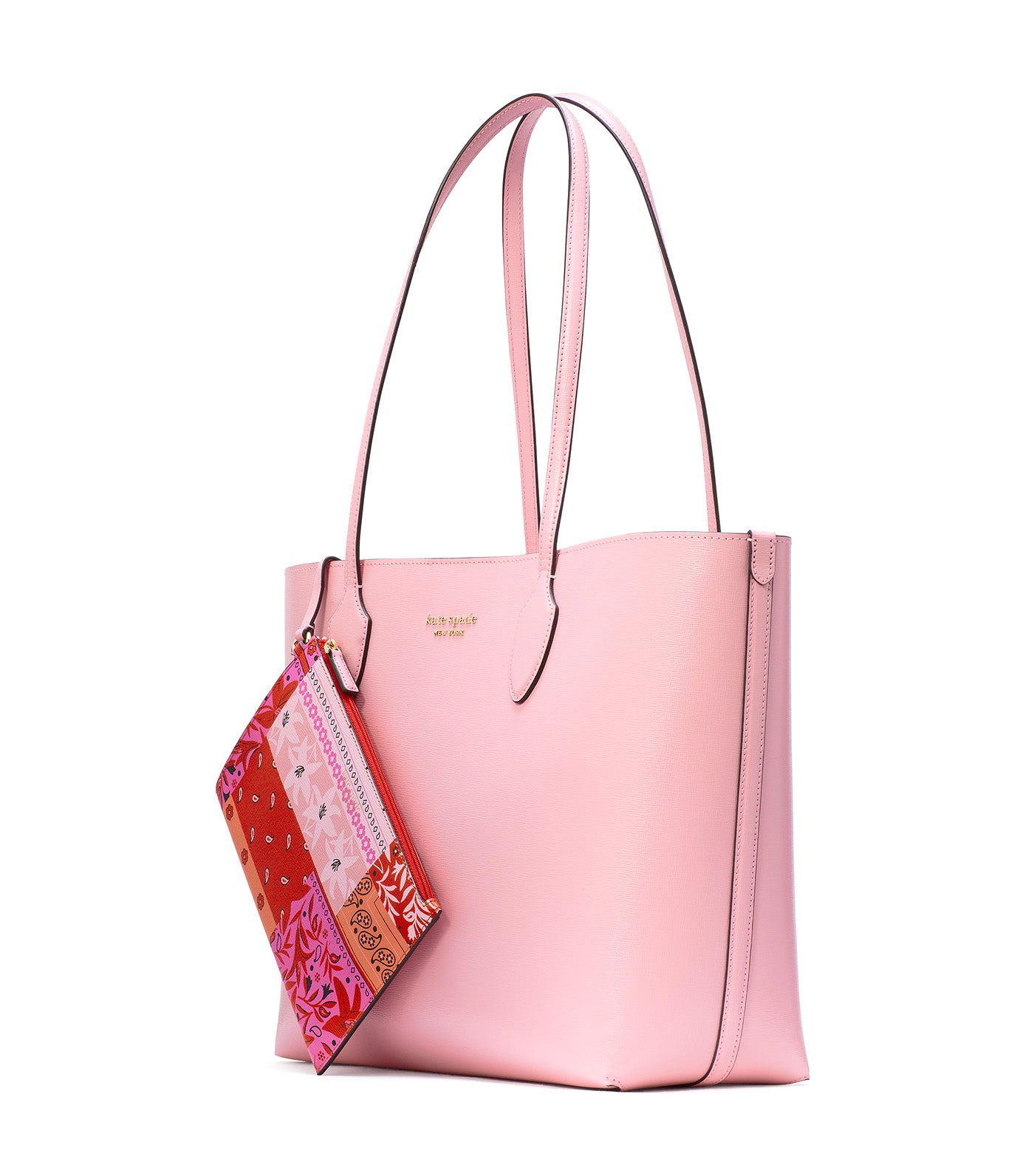 Bleecker Bandana Patchwork Pop Leather Tote Pink Multi