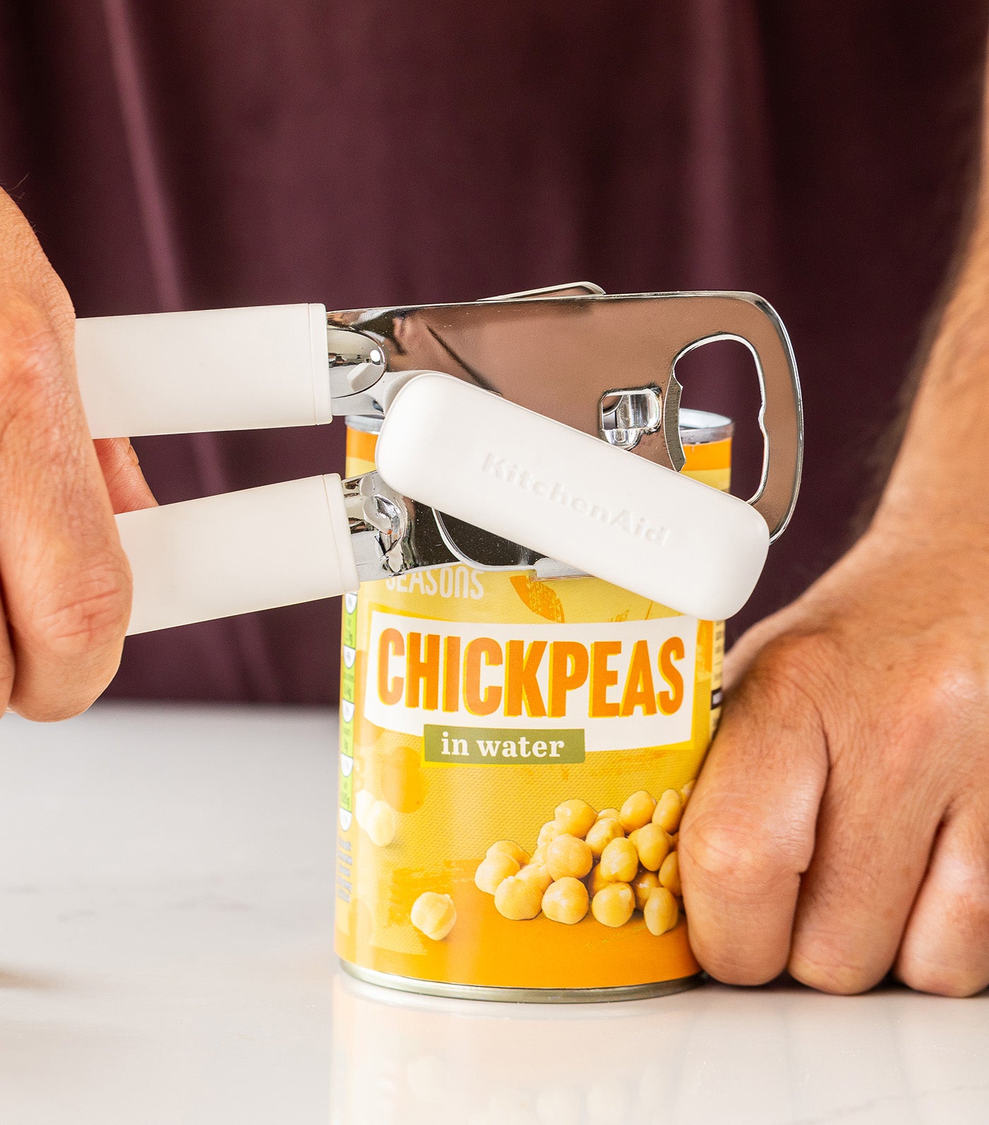 Coreline Can Opener with Bottle Opener Porcelain