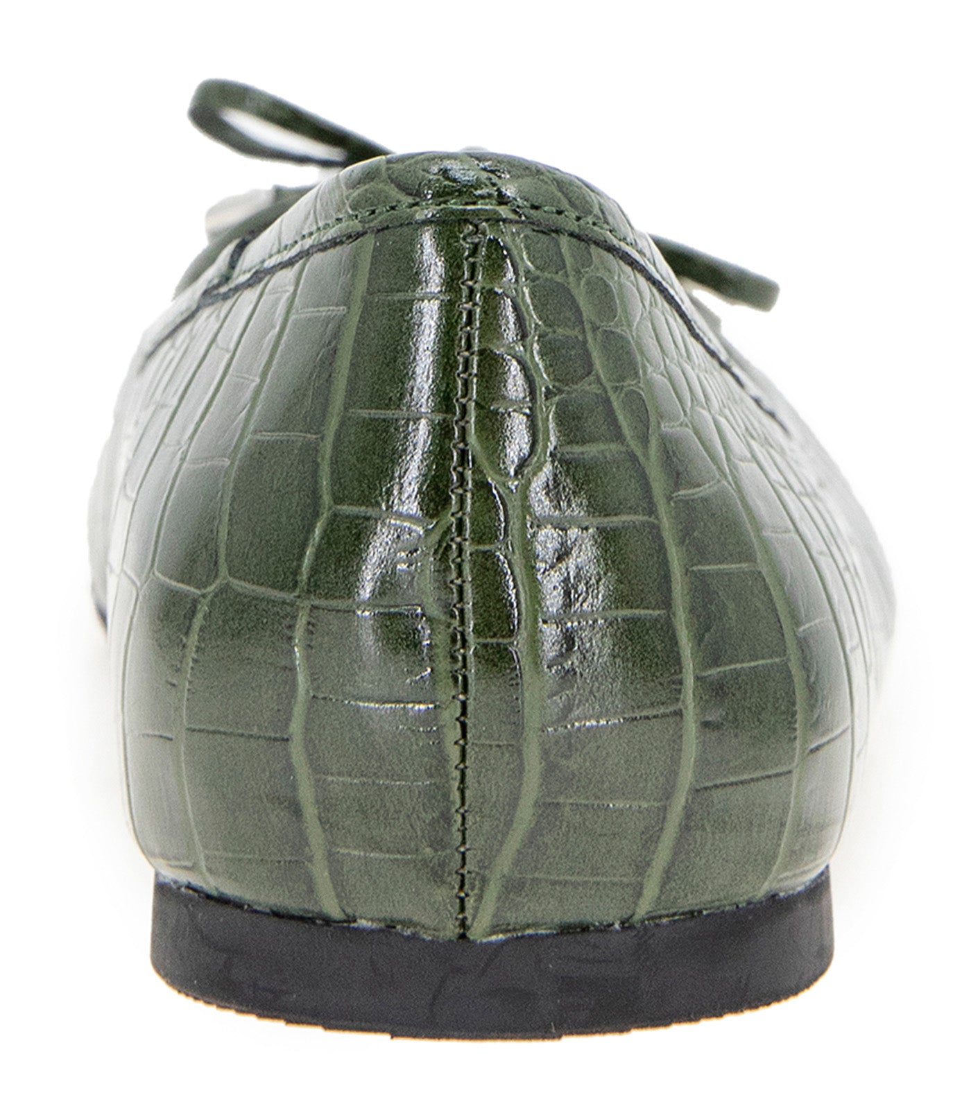 Kenneth Cole Elstree Croco Ballet Flats Olive