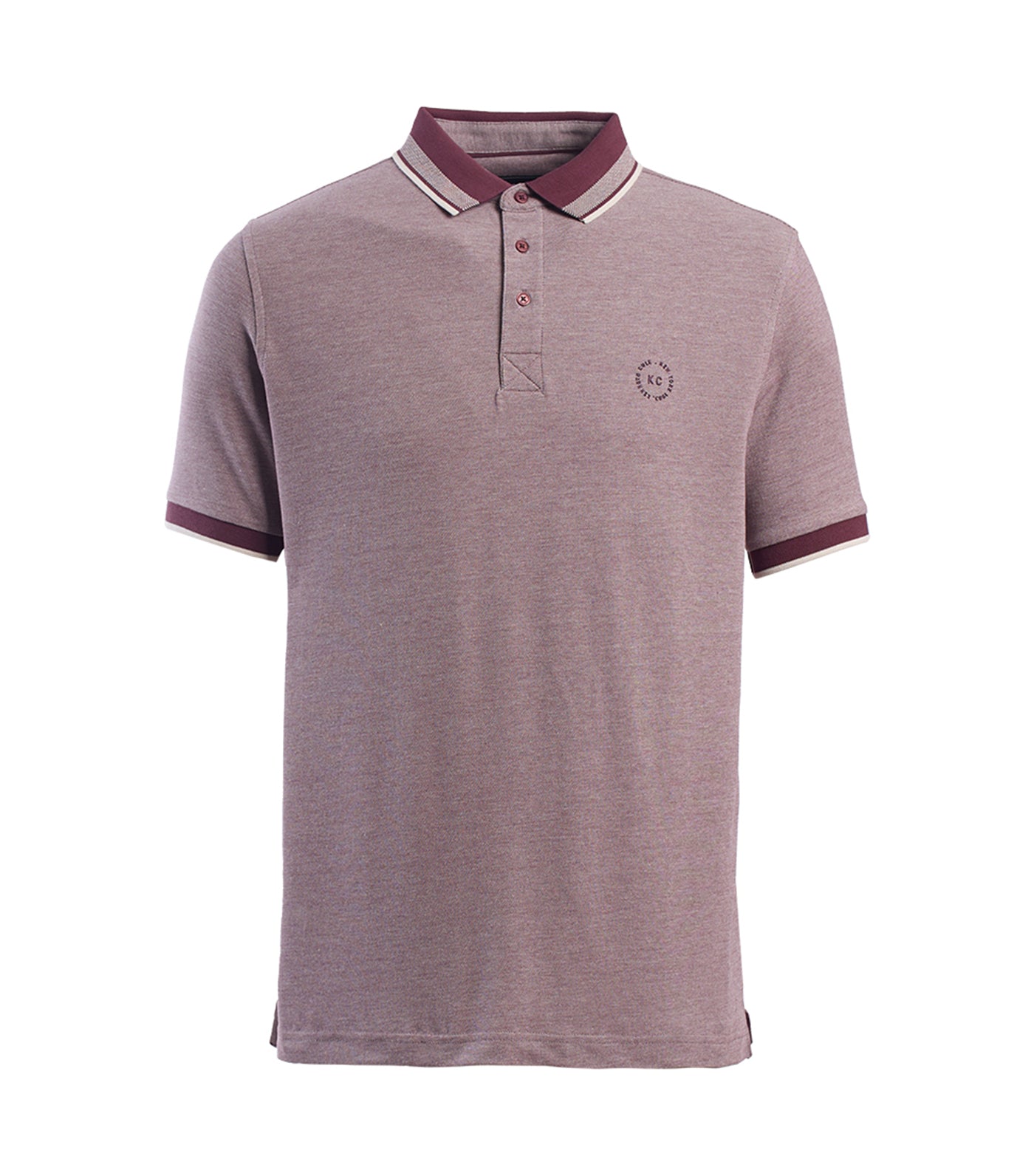 Kenneth Cole Pique Polo Shirt Eggplant