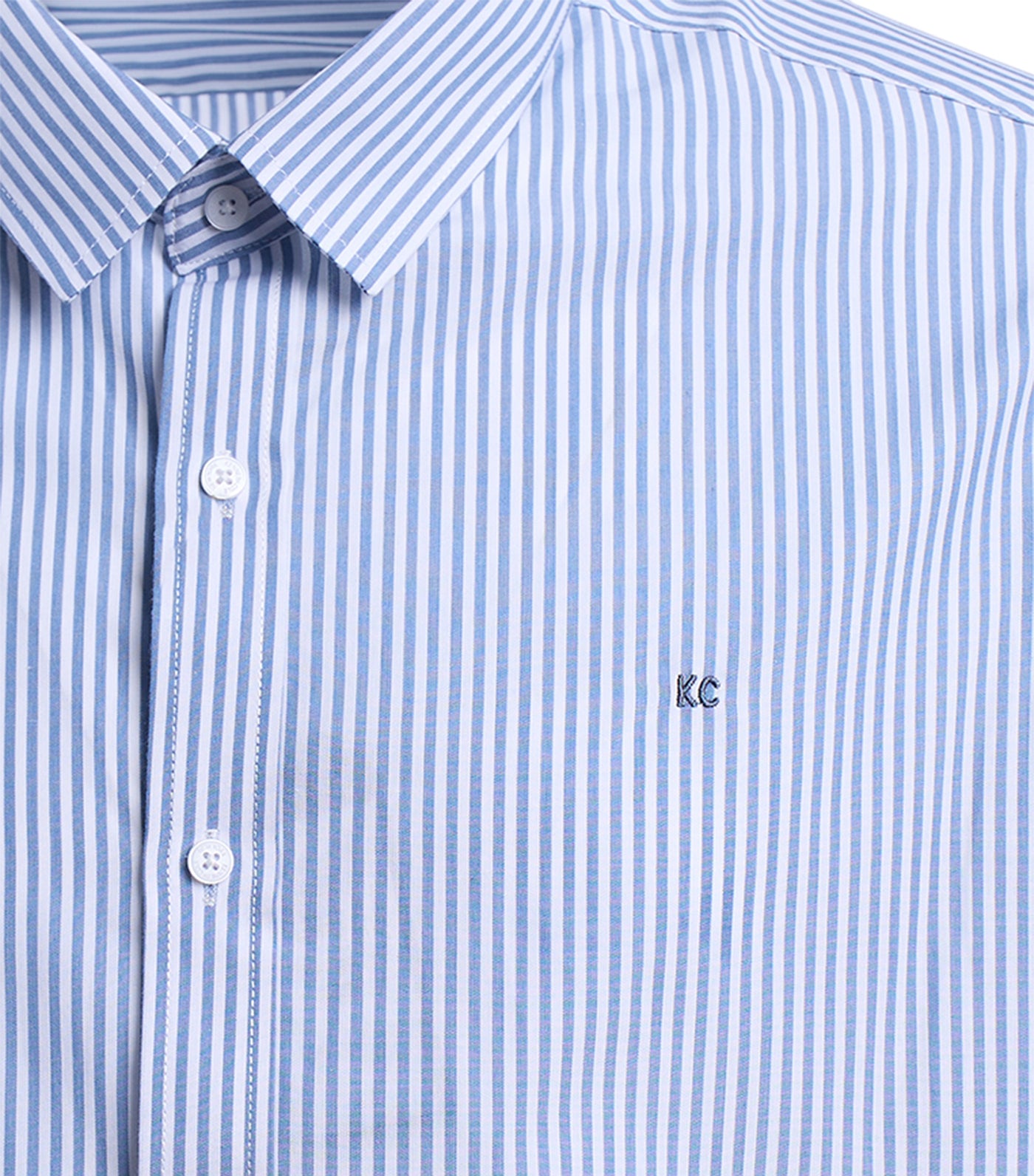 Kenneth Cole Long Sleeve Shirt Detergent Blue