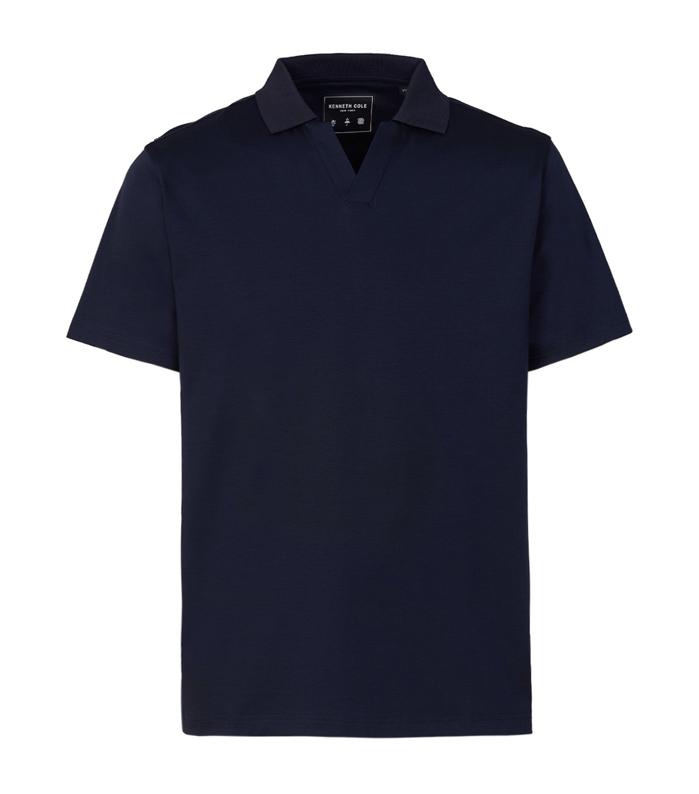 V-Neck Polo Navy