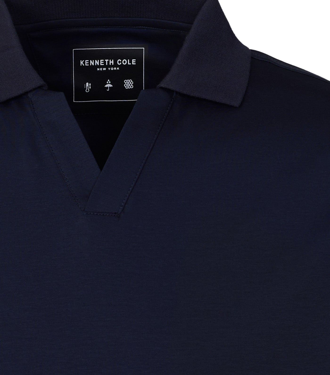 V-Neck Polo Navy