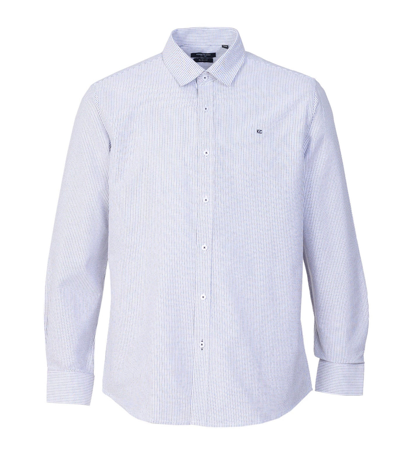Striped Dress Shirt Dark Navy