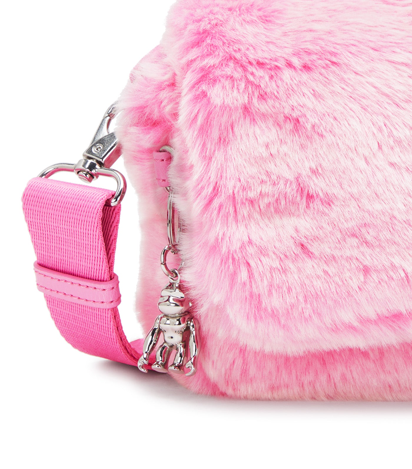 Aras Furry Shoulder Bag Valentine Pink