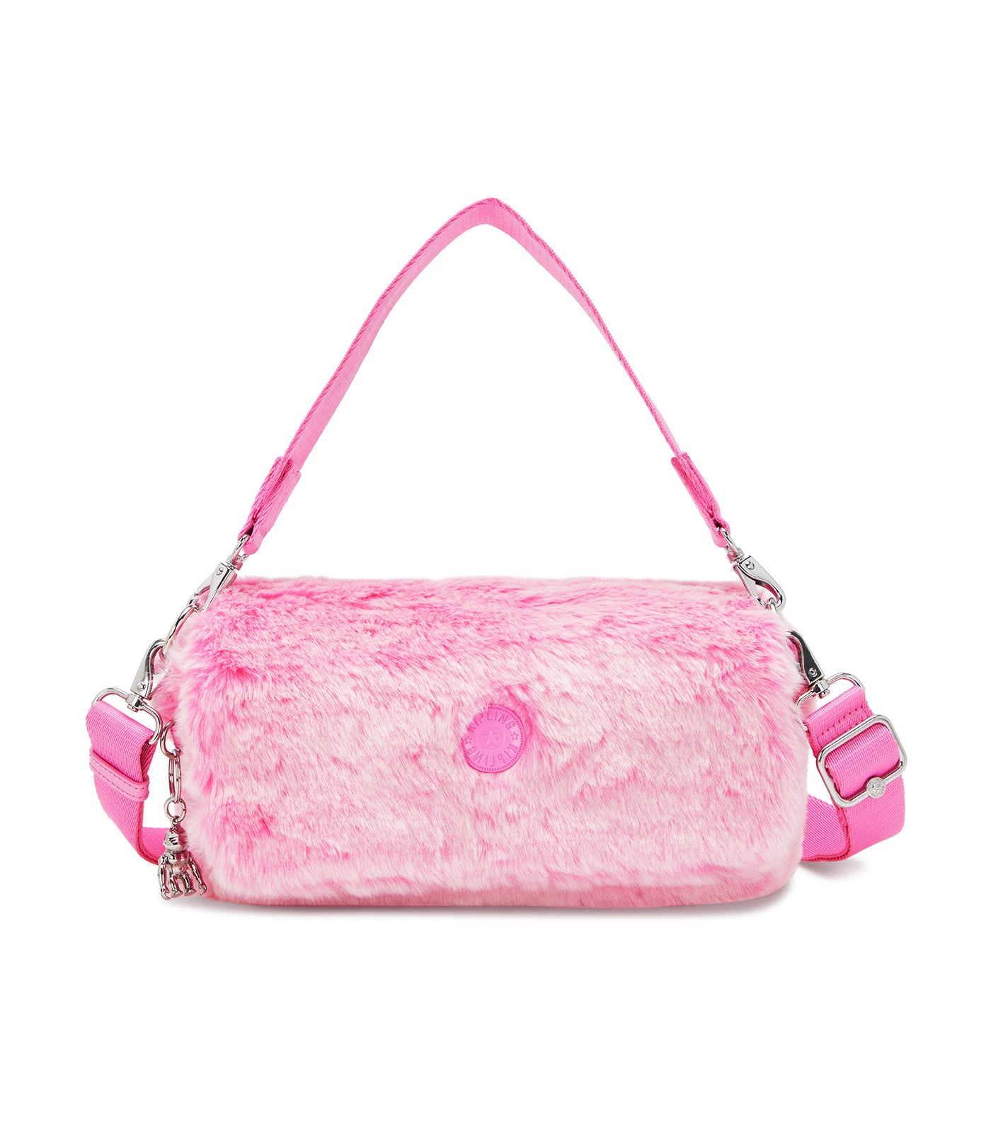 Aras Furry Shoulder Bag Valentine Pink