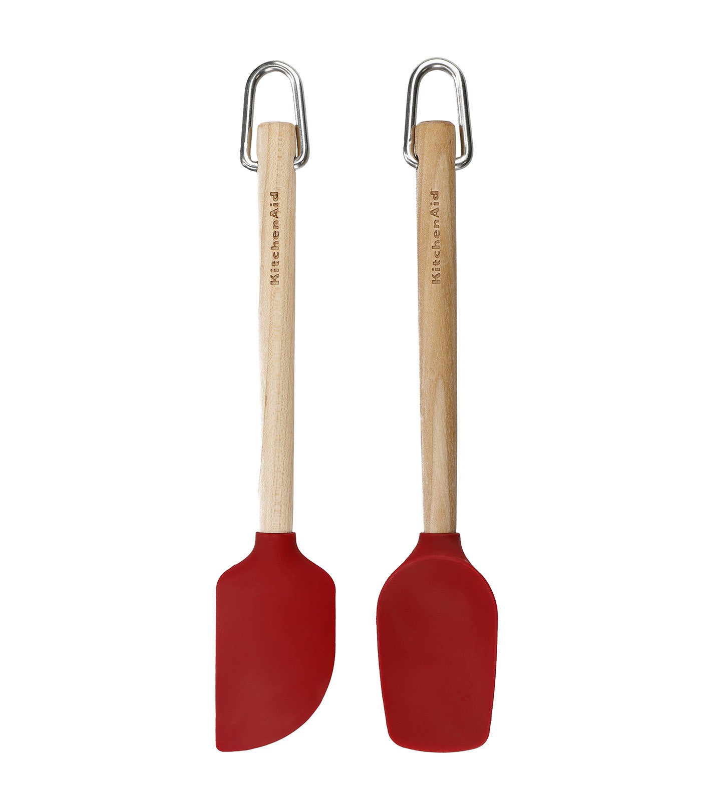 Birchwood Mini Spatulas Set of 2 Bamboo/Red