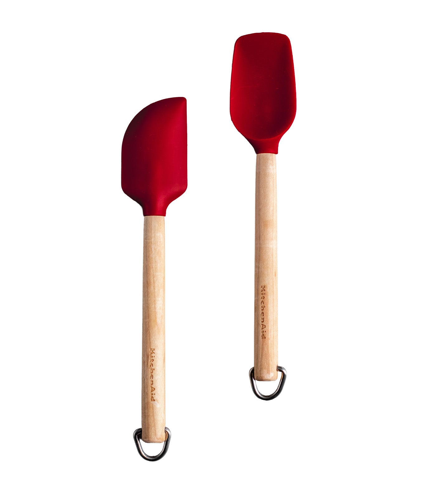 Birchwood Mini Spatulas Set of 2 Bamboo/Red