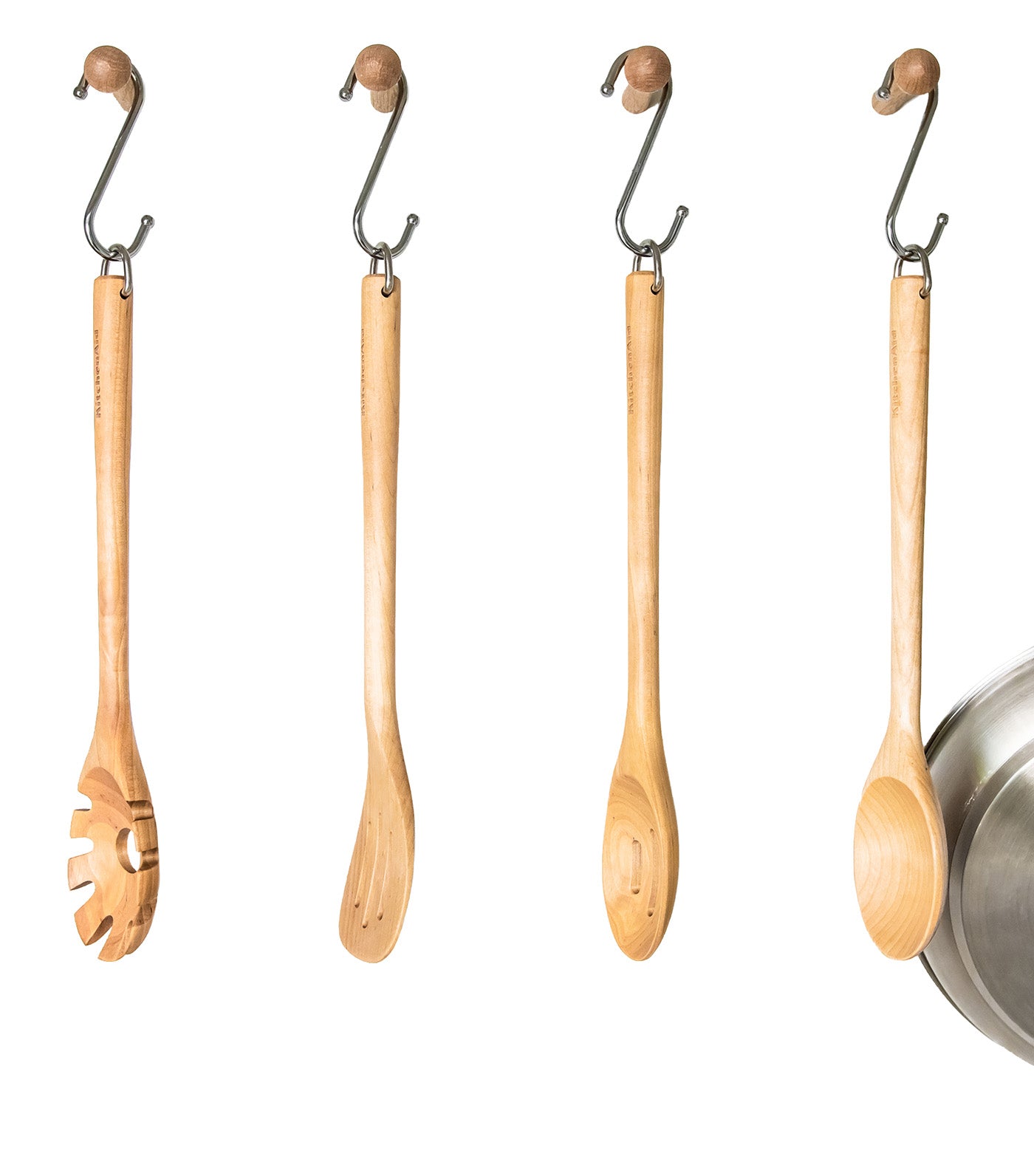 Birchwood 4-Piece Tool Set Bamboo
