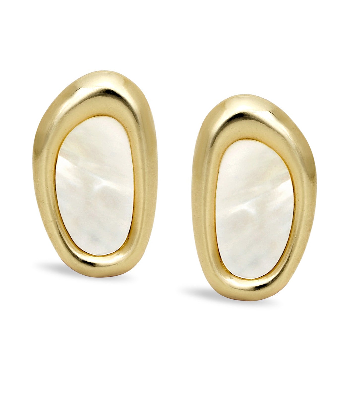 Golden Monstera Kalhu Earrings Gold