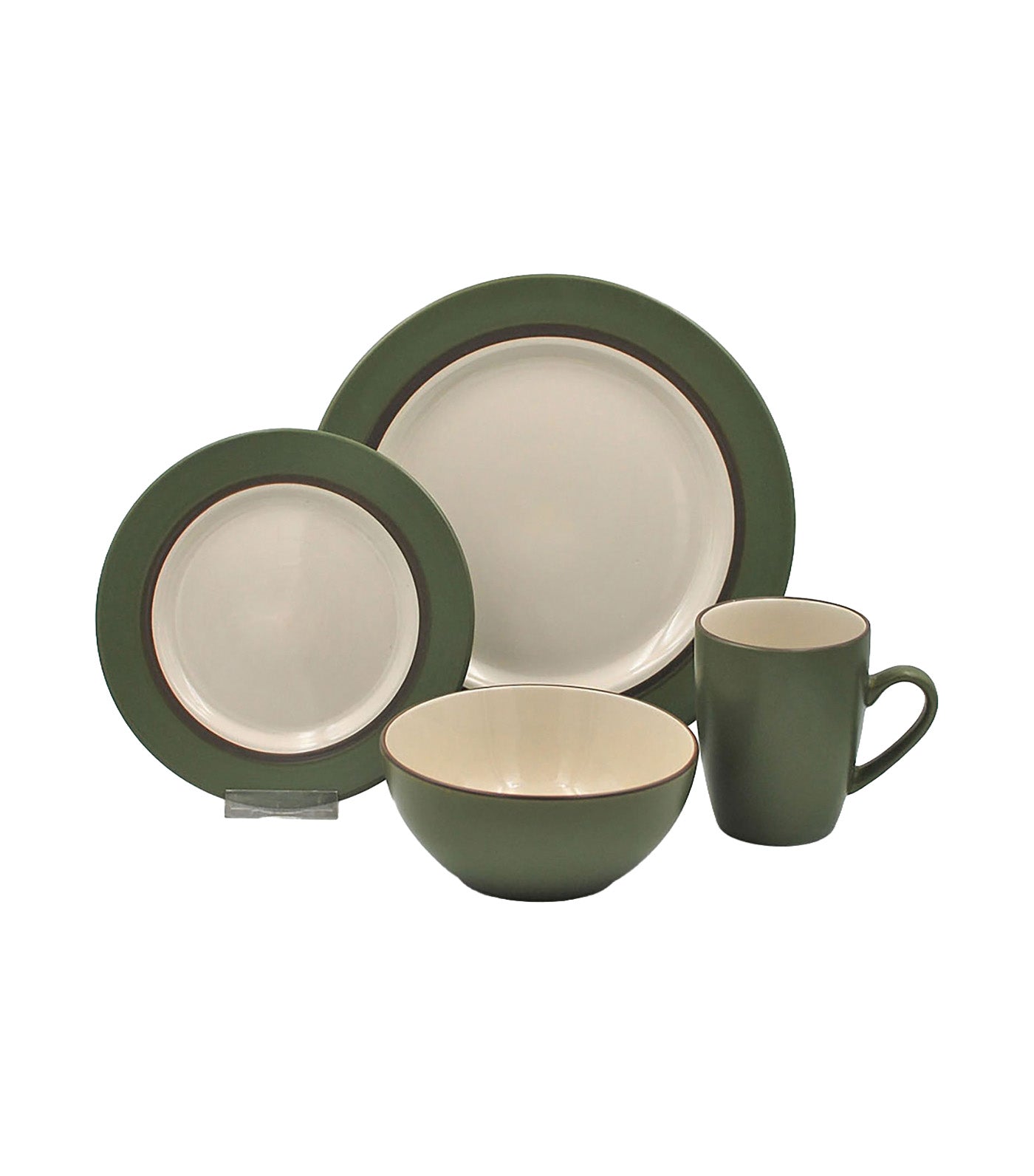 16pc. Stoneware Dinner Set Kensington Cedar