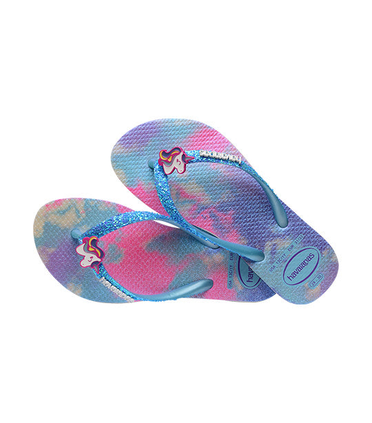 Blue and pink online havaianas