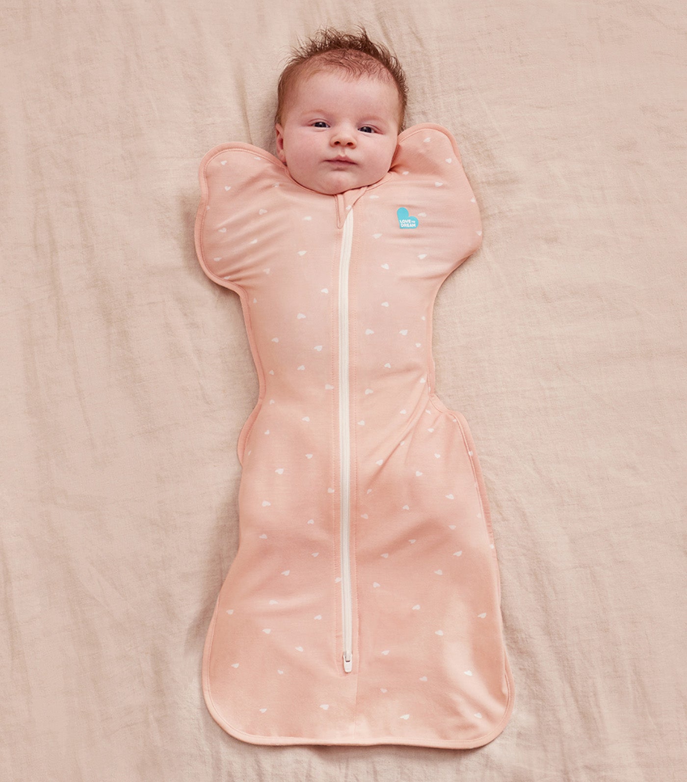 Swaddle Up™ Bamboo Lite 0.2 TOG Blush Hearts
