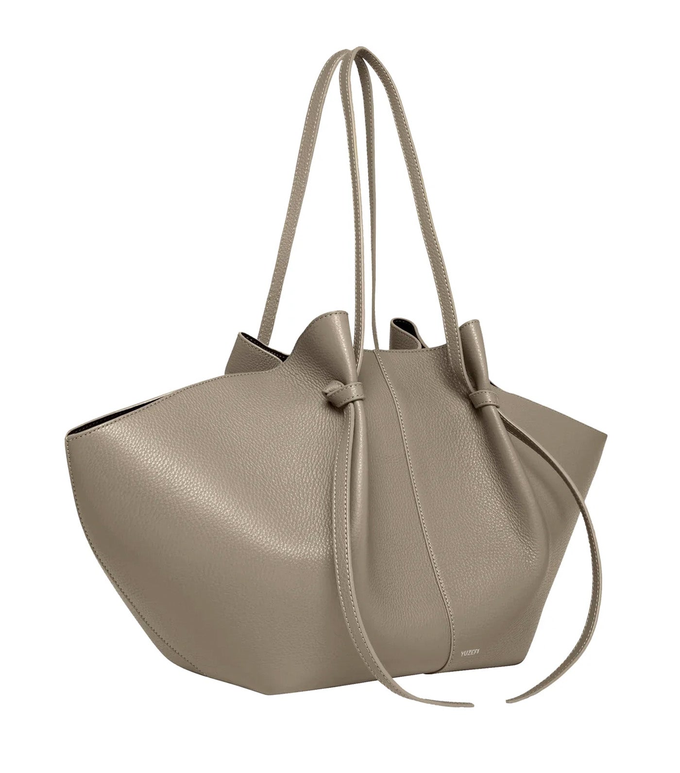 Large Mochi Pebble-Grained Leather