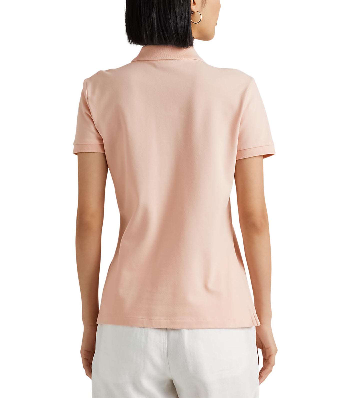 Women's Pique Polo Shirt Pale Pink