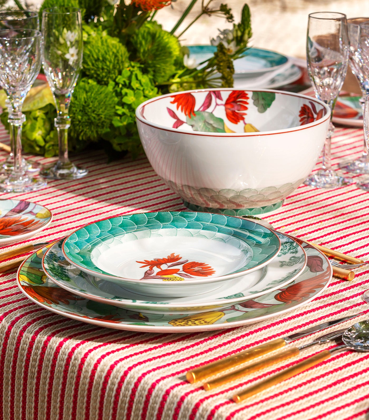 Lotus Collection Soup Plate Set of 4