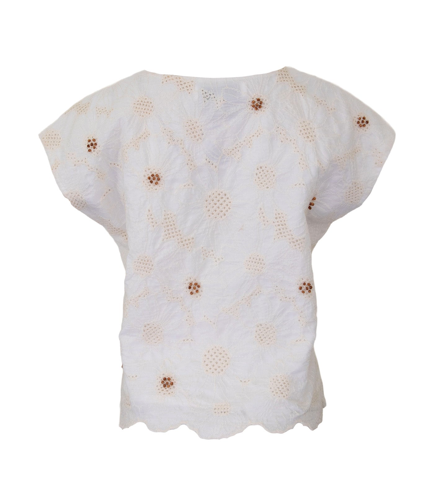 Lady Rustan Yari Cotton Eyelet Blouse White