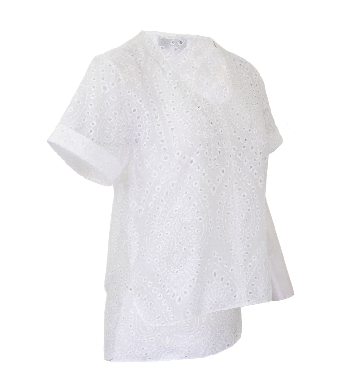Lady Rustan Zuri Cotton Eyelet Blouse White