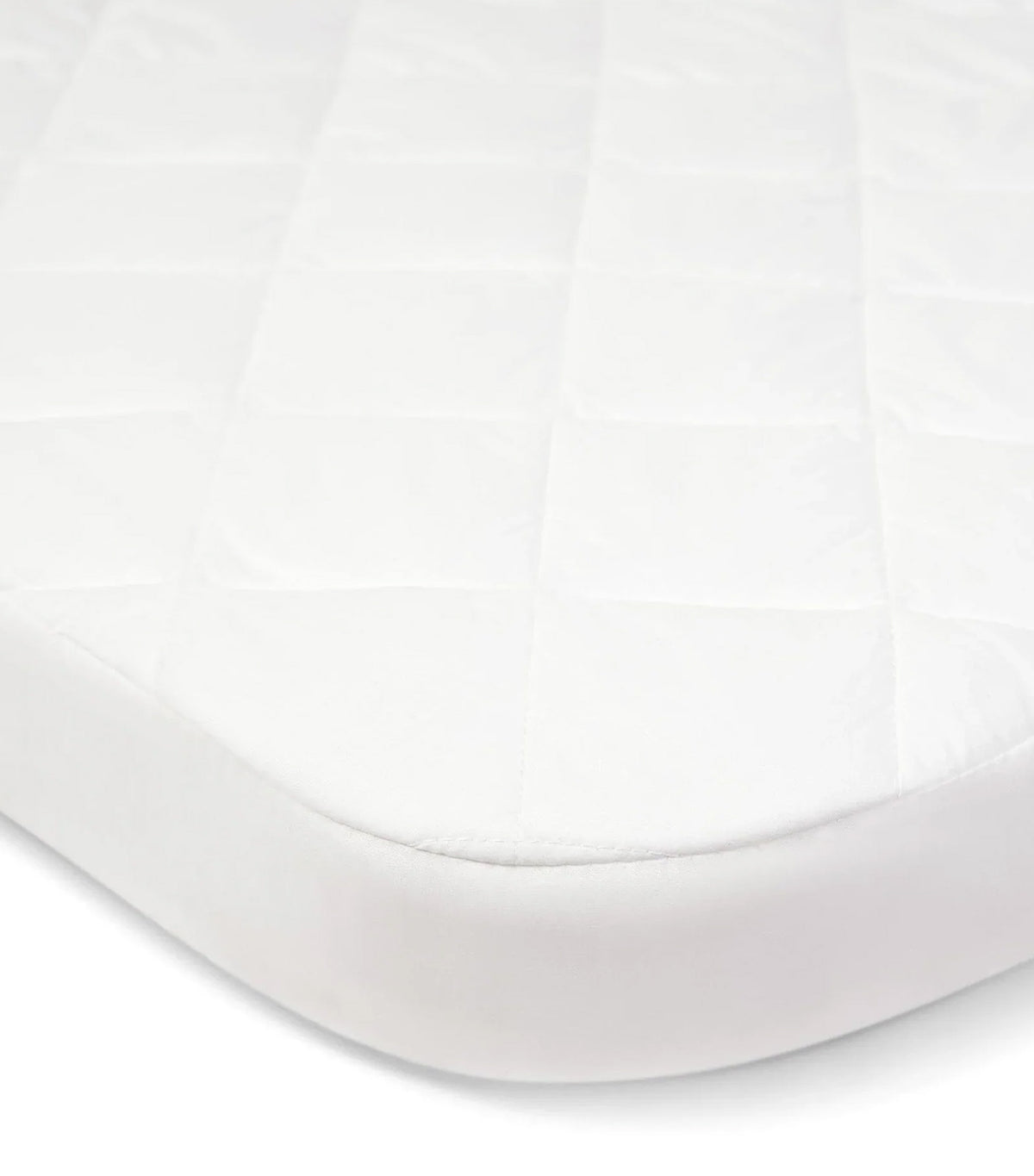 Lua Bedside Crib Mattress Protector - White