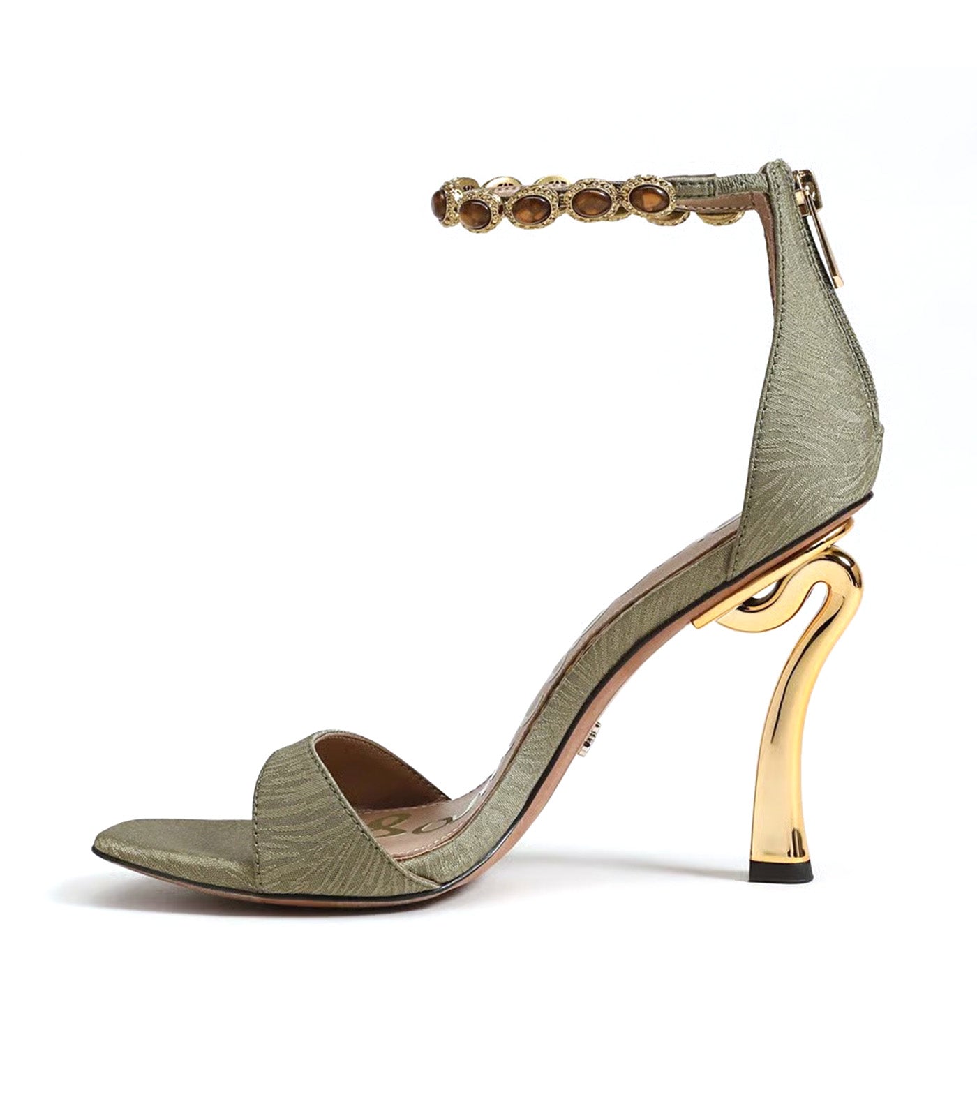 Lyra Stiletto Sandal Light Olive