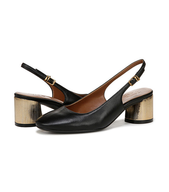 Lane Slingback Pumps Black