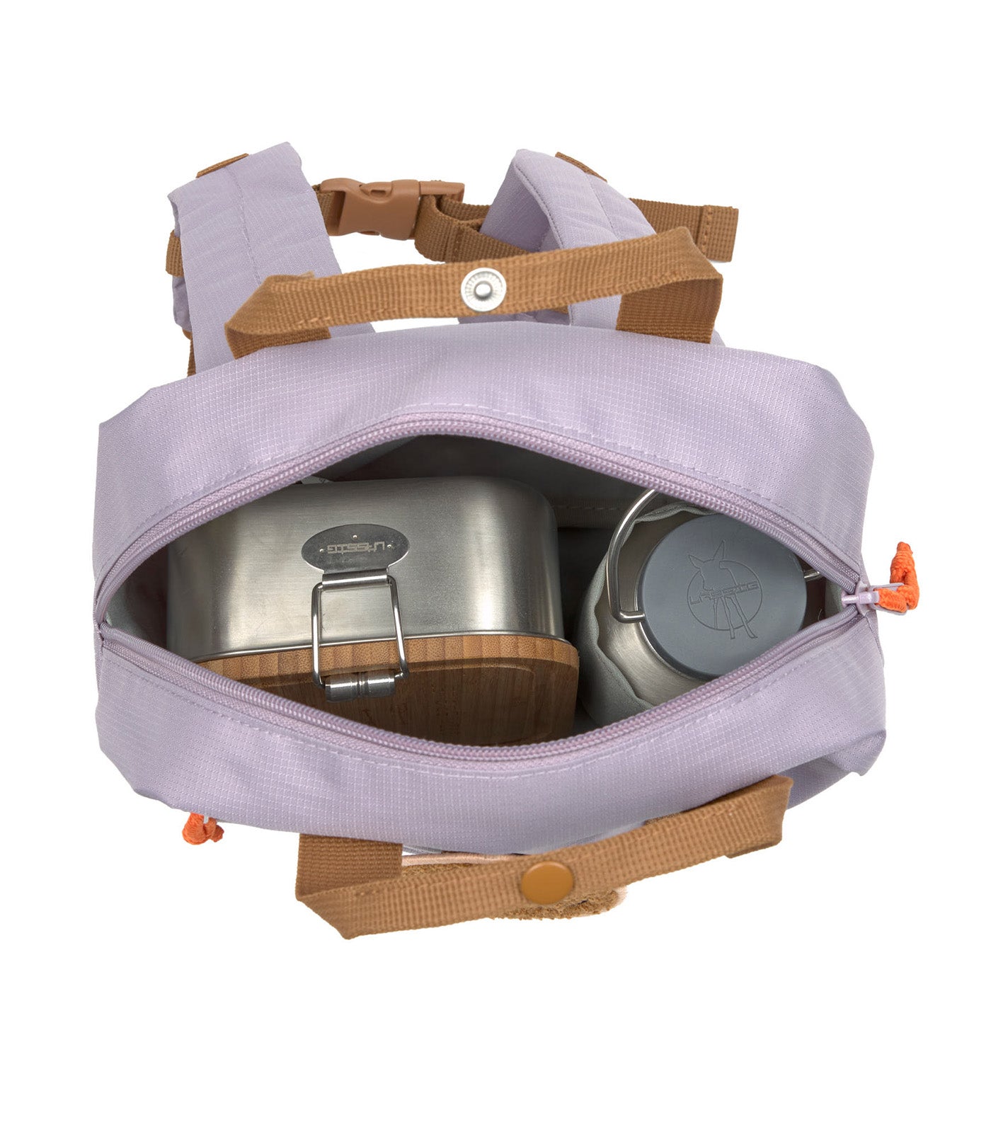 LÄSSIG Mini Square Backpack Little Gang Lilac