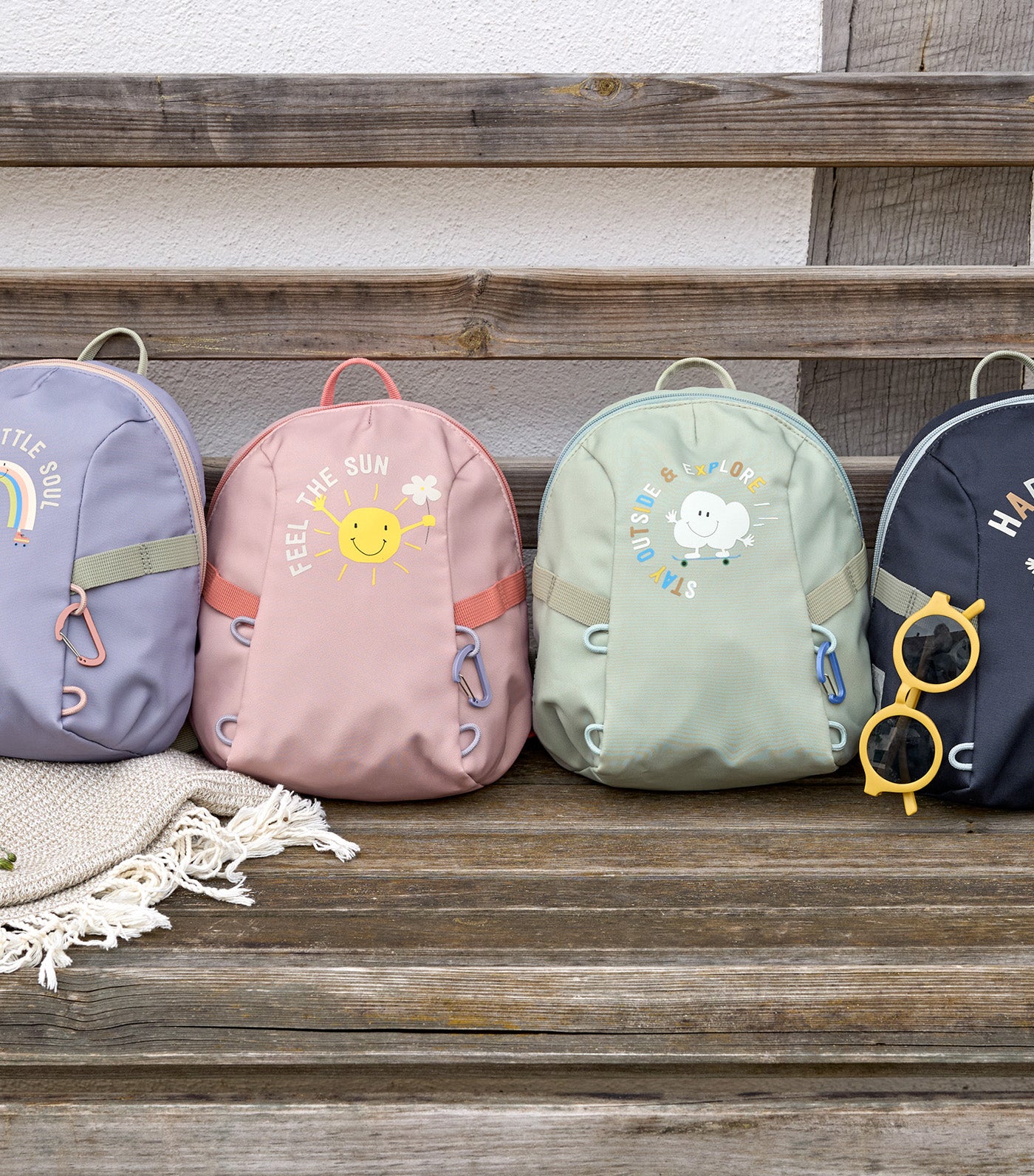 LÄSSIG Tiny Backpack Tiny Outdoor Rainbow Pastel Lilac