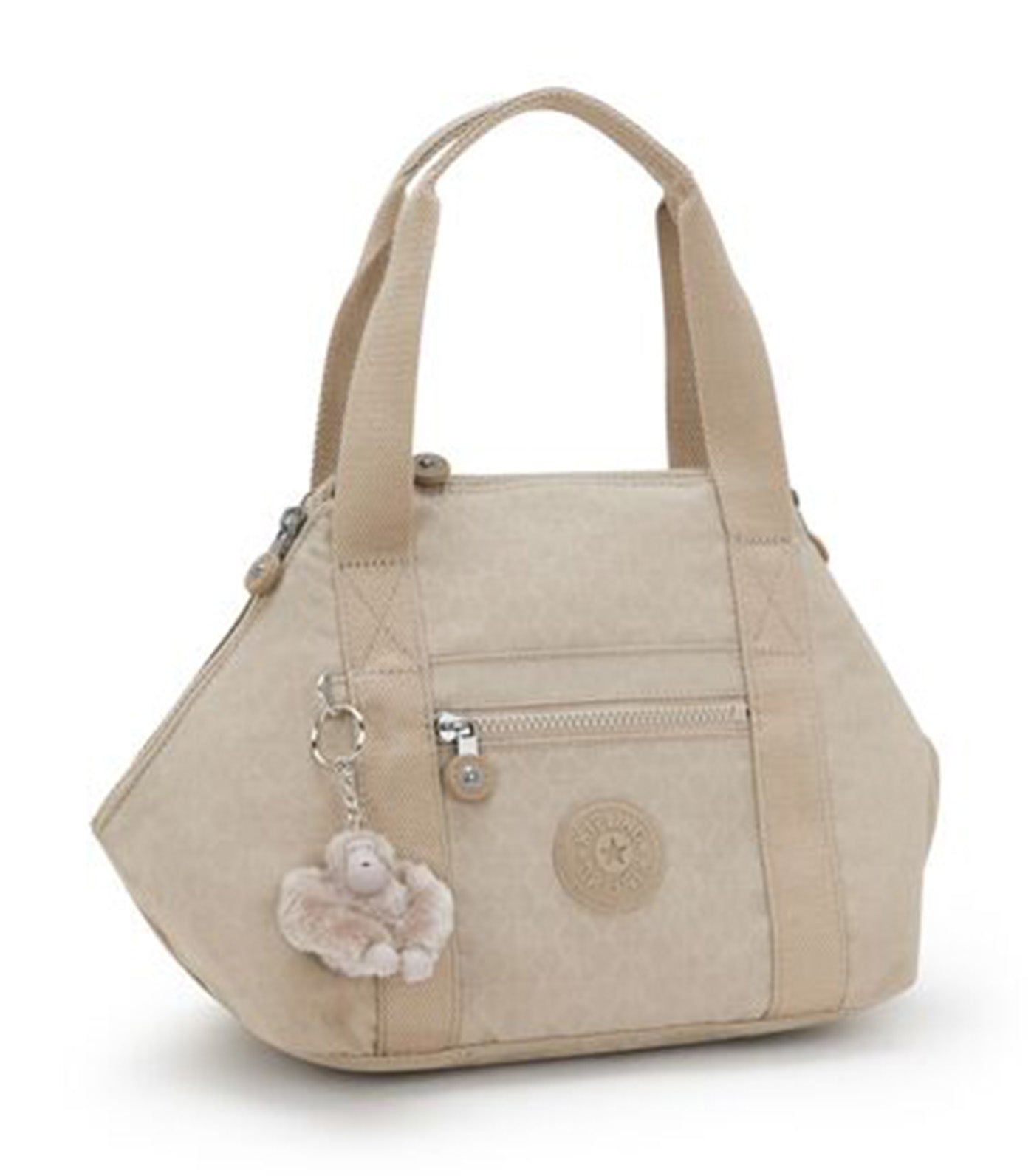 Art Mini Signature Beige Embossed Handbag