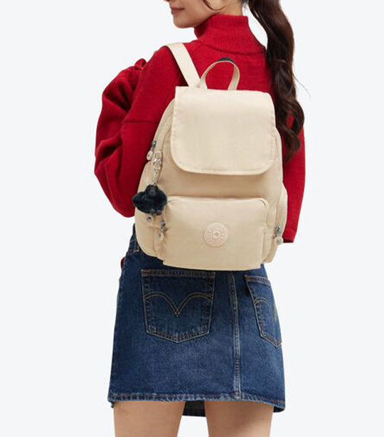 City Zip S Backpack Back to Beige