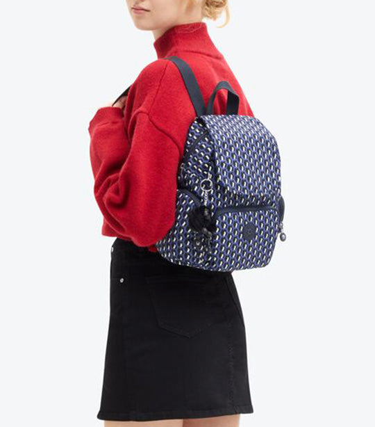 City Zip Mini Backpack 3D K Blue