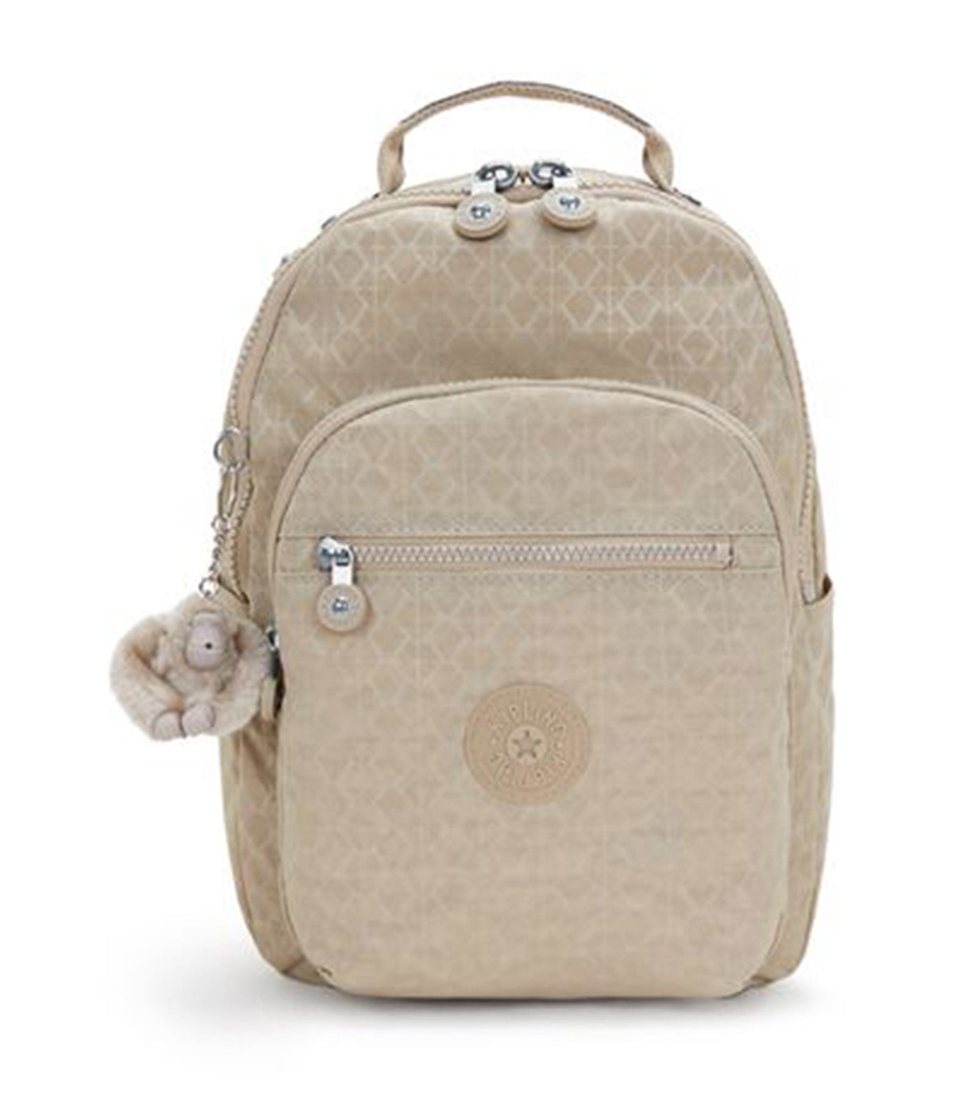 Seoul Small Backpack Sign Beige Emb