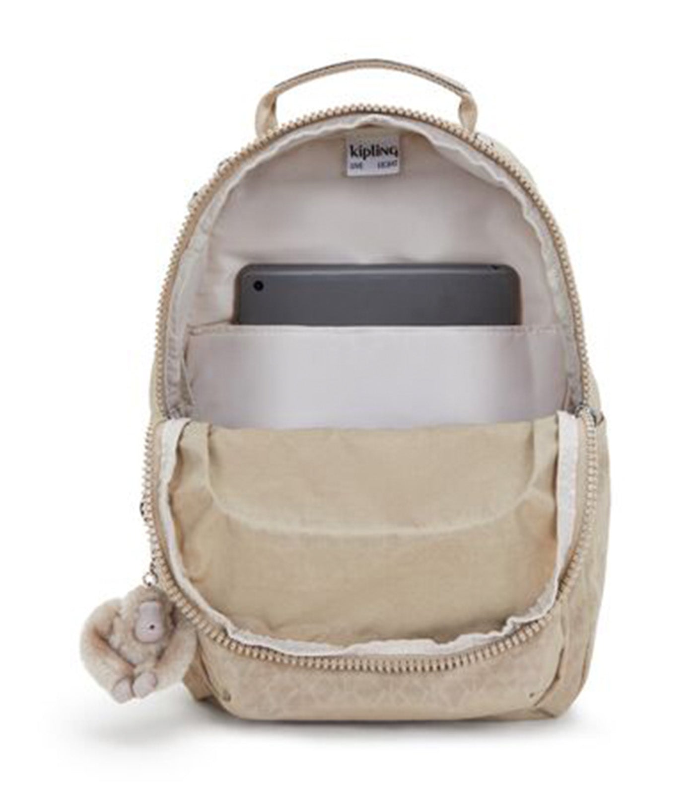 Seoul Small Backpack Sign Beige Emb