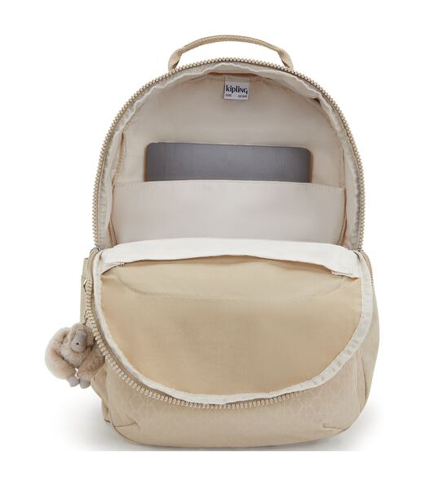 Seoul Backpack Sign Beige Emb