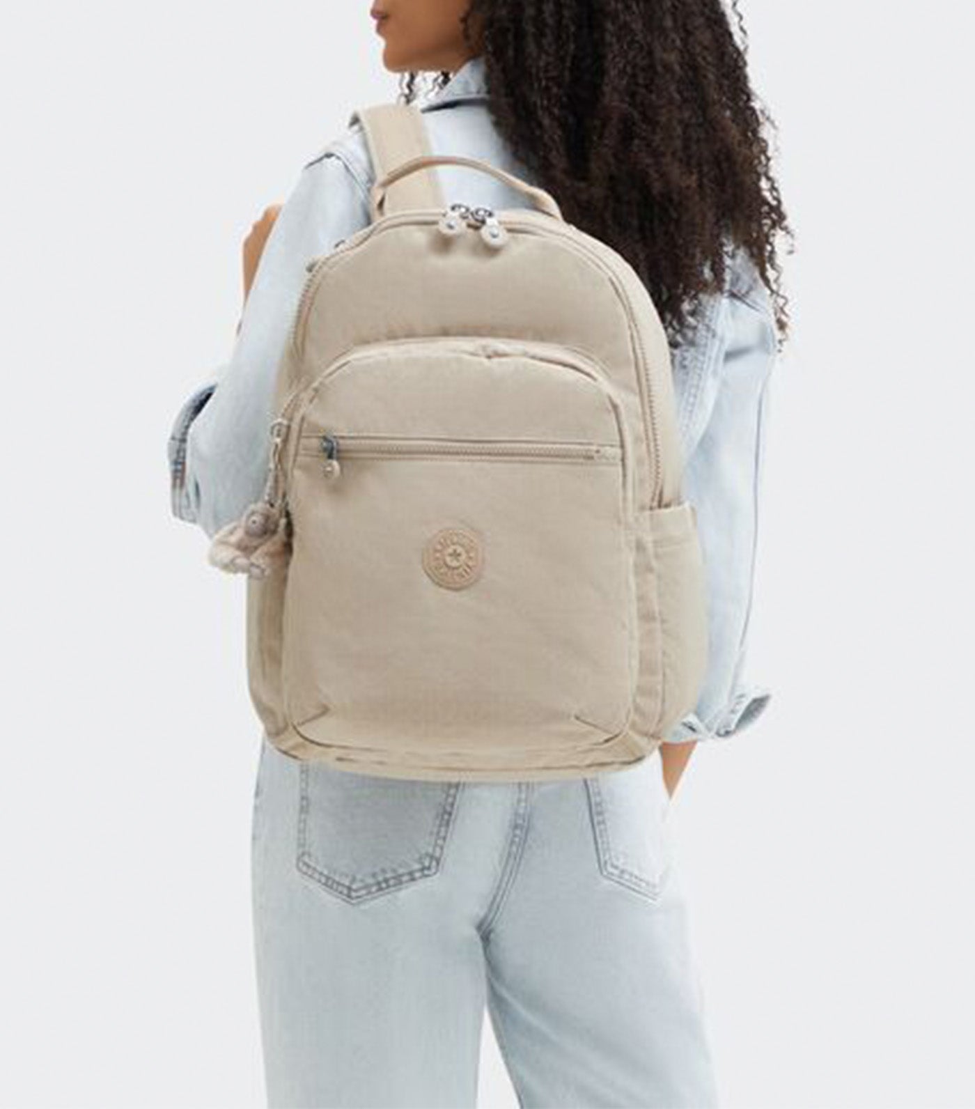 Seoul Backpack Sign Beige Emb