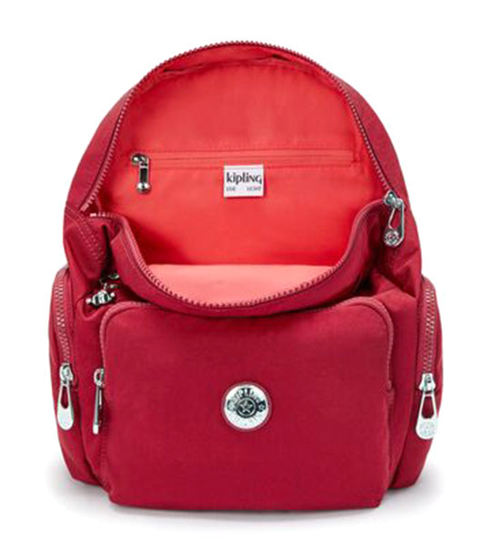 City Zip S Backpack Red Red Wine