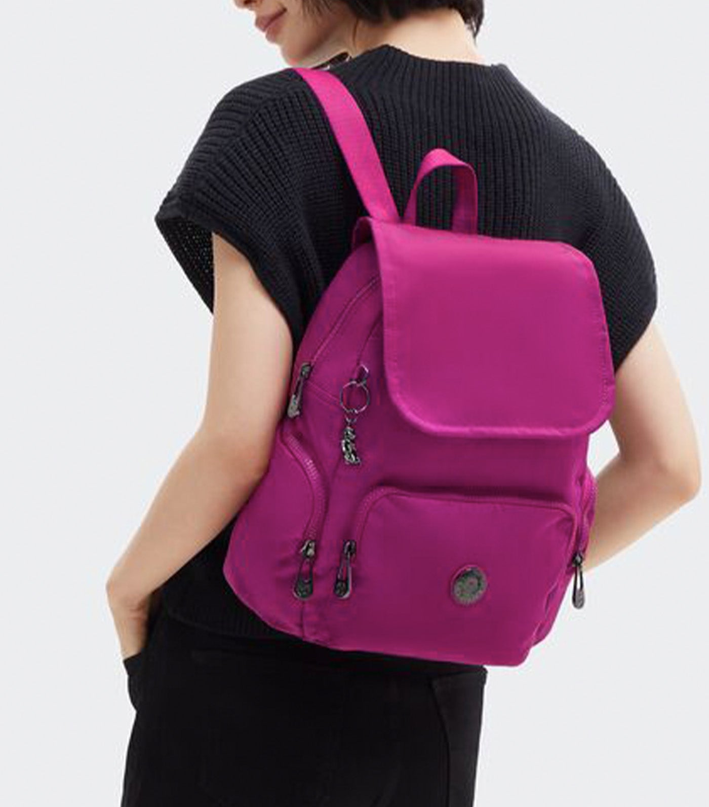 City Zip S Backpack Fuschia Night