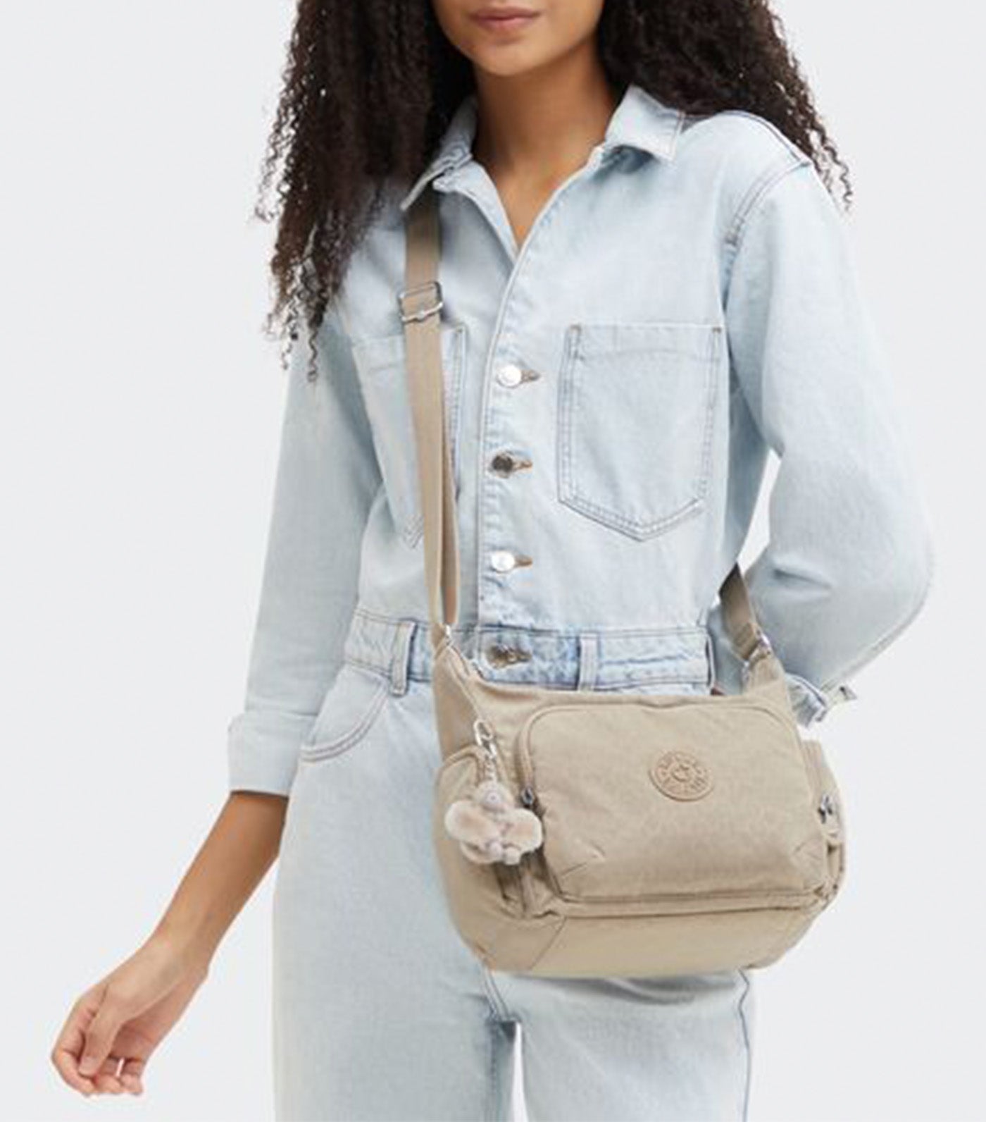 Gabb S Sign Beige Emb Shoulderbag