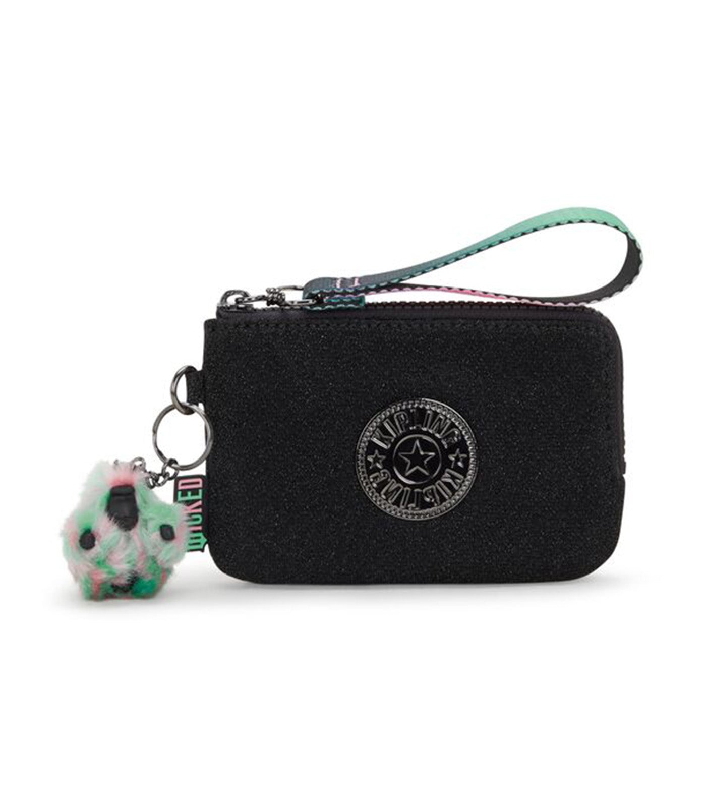 Kipling x Wicked Amzi Glitter Magic Pouch Black