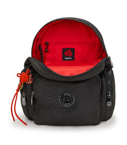 バッグ kipling bag,black and red Kipling City Zip S Backpack CNY Scale Emb | Rustan's