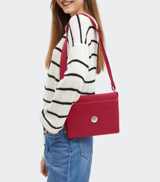 Riri L Red Red Wine Shoulder Bag