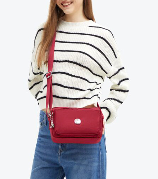 Abanu Medium Crossbody Red Wine