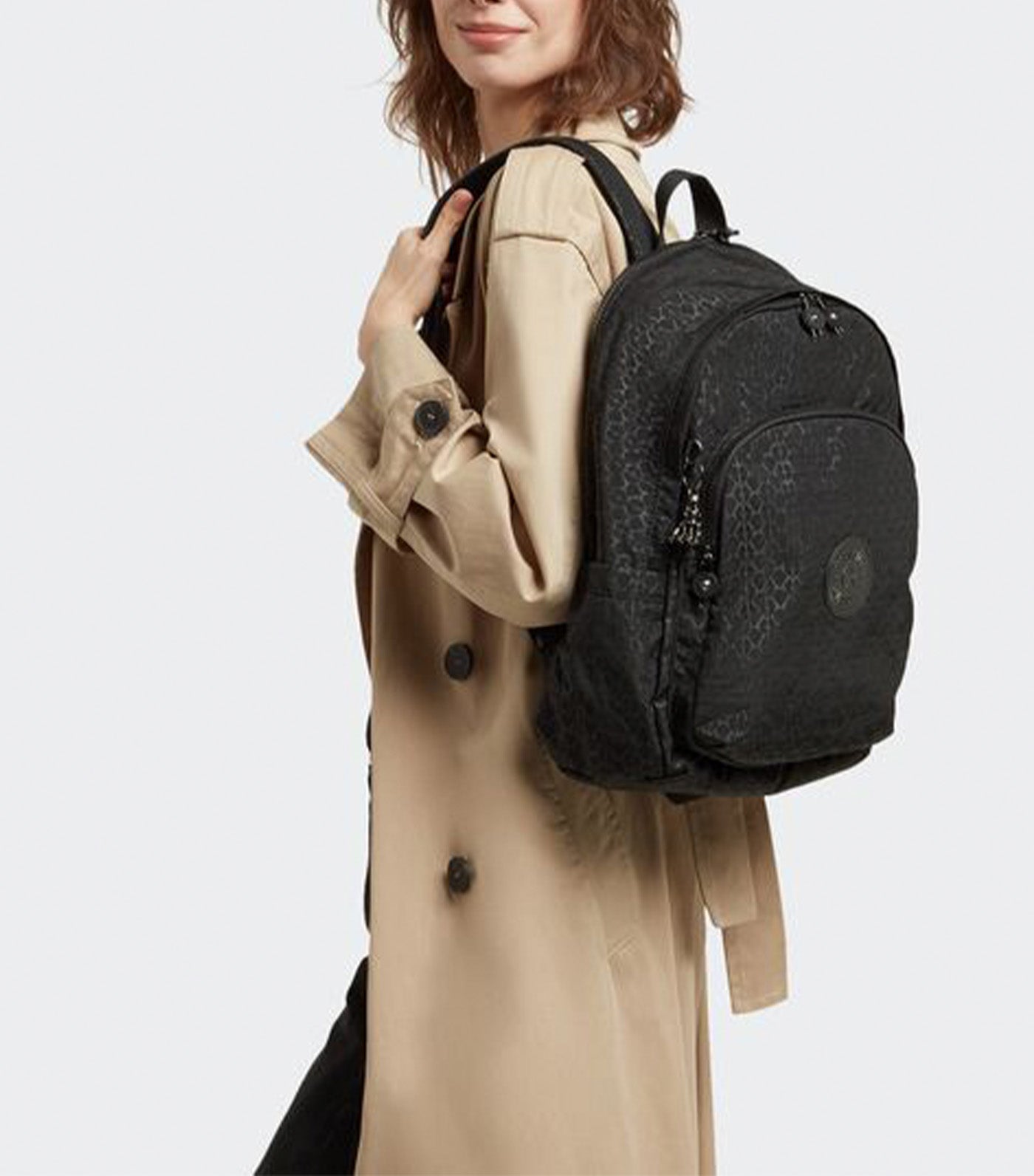 Delia M Backpack Signature Emb