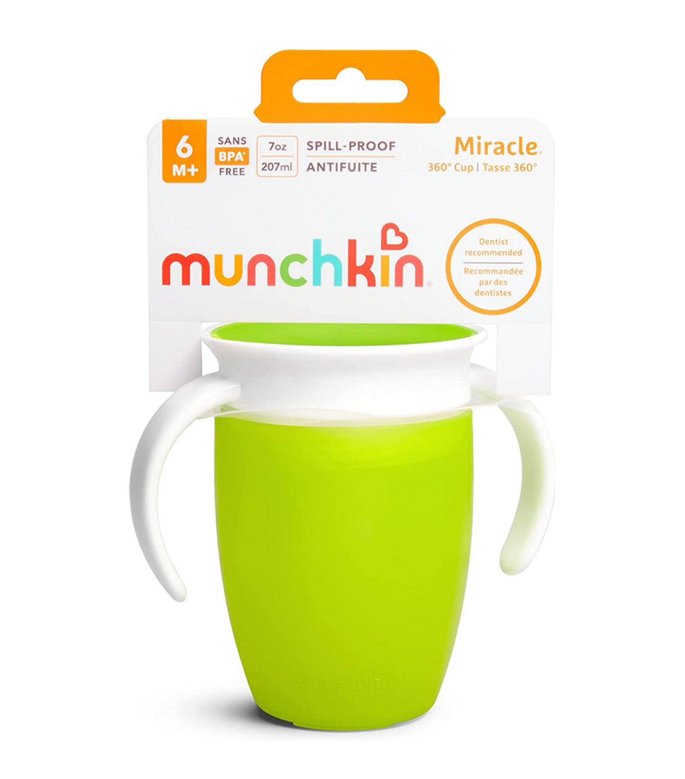 Miracle 360° Trainer Cup 7oz with Lid Green