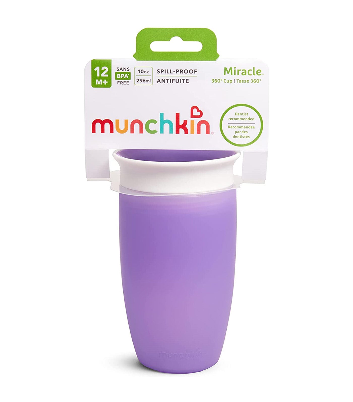 Miracle 360° Trainer Cup 10oz with Lid Purple