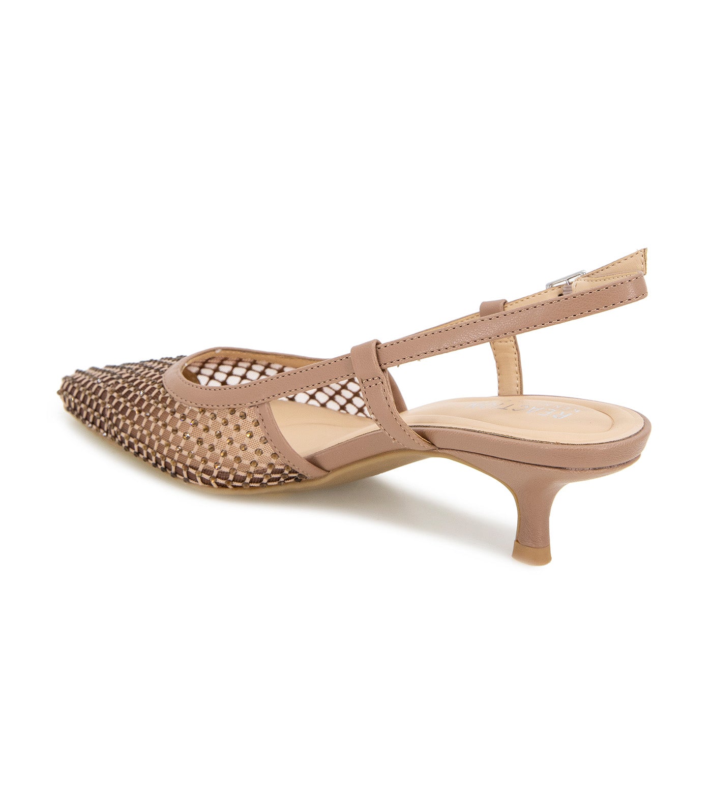 Maggie Mesh Heels Tan