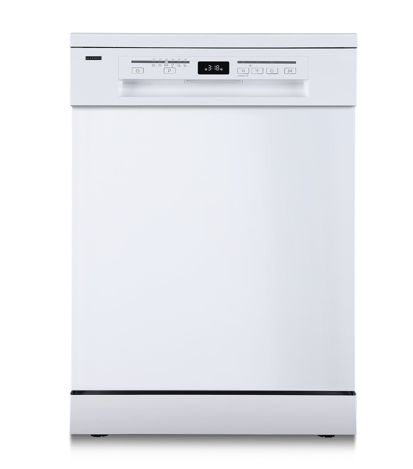 Freestanding Stainless Steel Dishwasher White, 60cm