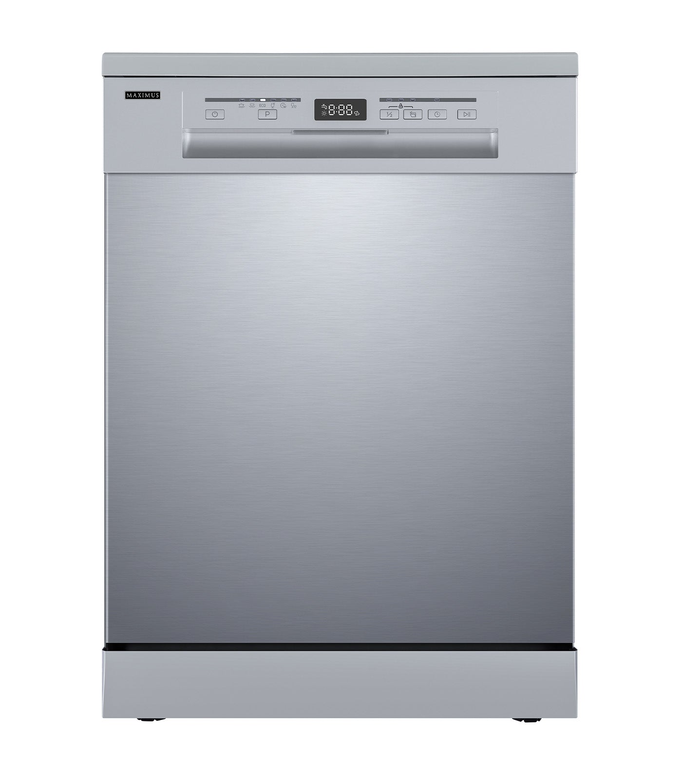 Freestanding Stainless Steel Dishwasher Silver with UV, 60cm