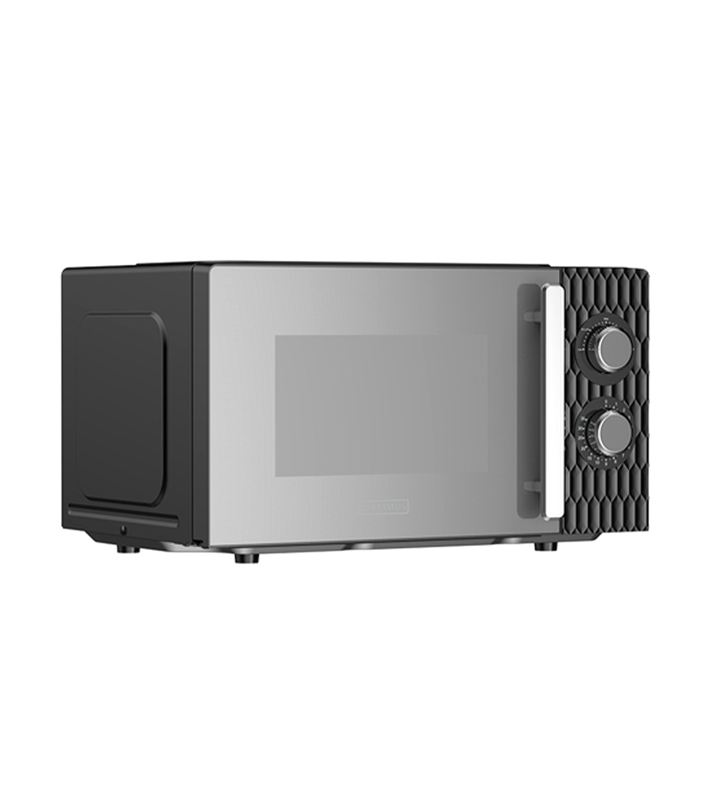 Maximus Microwave Oven Retro Style Black